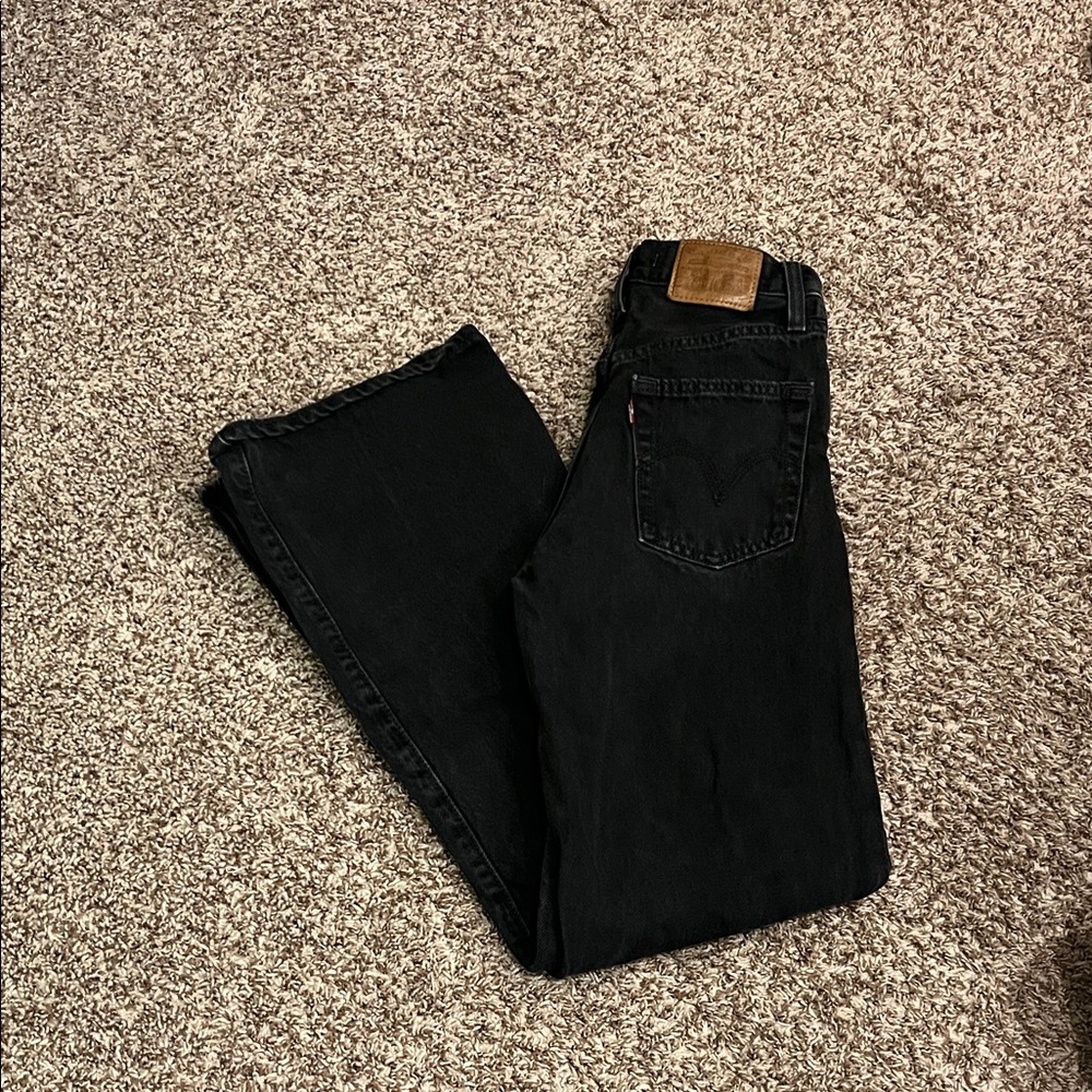 Levi's Women's Black Wide Leg Jeans